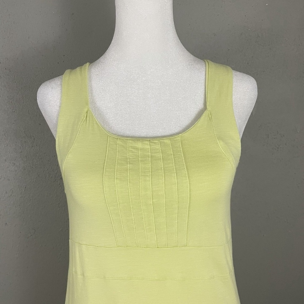 Horny Toad Lime Green Cutout Back Dress Boho Cottagecore Coastal Small - Picture 6 of 13